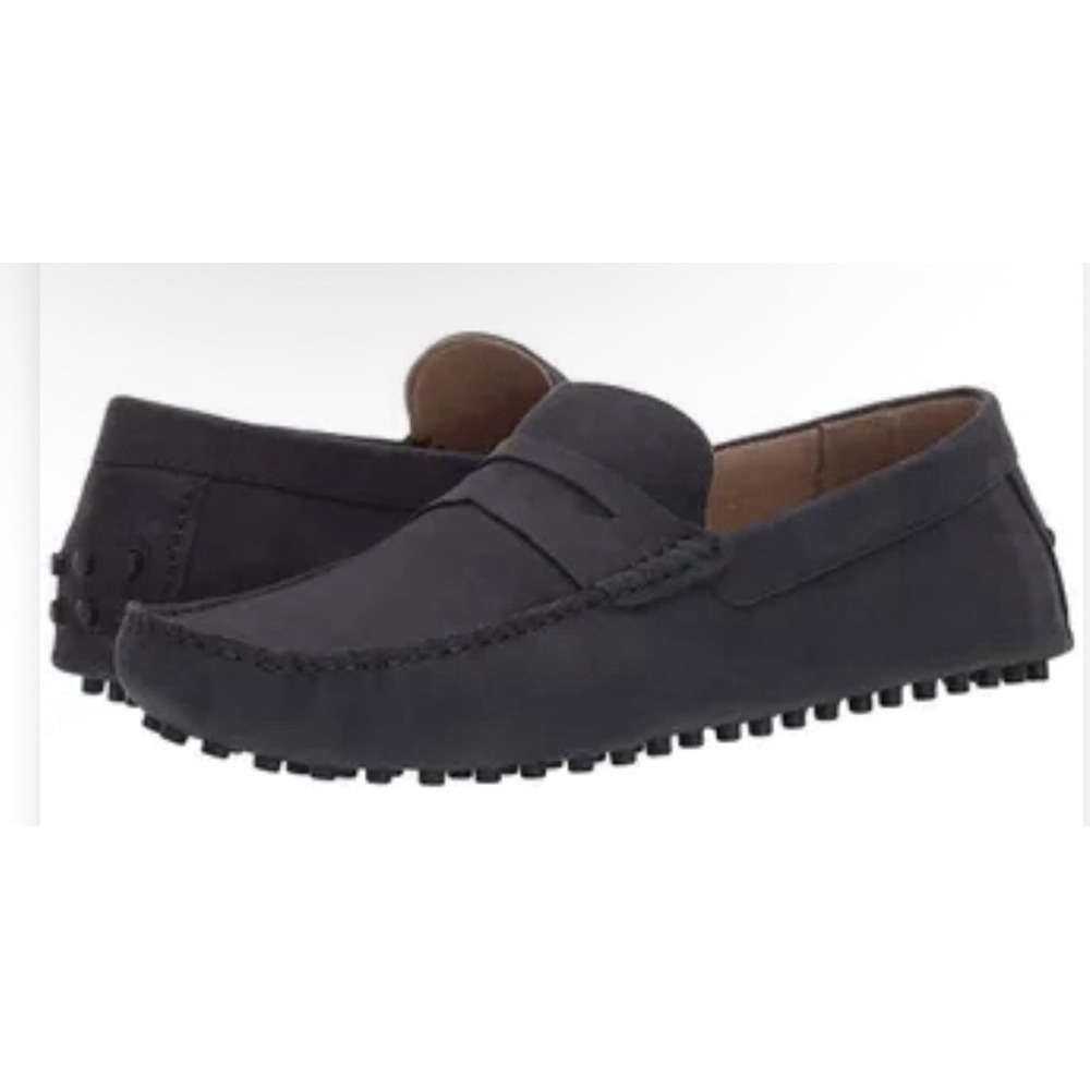 Carlos by Carlos Santana "Ritchie" Nubuck Penny Driver Loafer Size 13 D Black